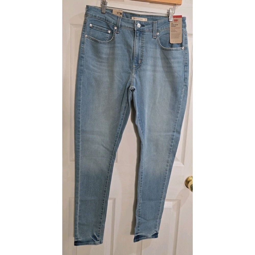 Levi's 721 Jeans 32x30 High Rise Skinny Slim Through Hip & Thigh Womens NEW